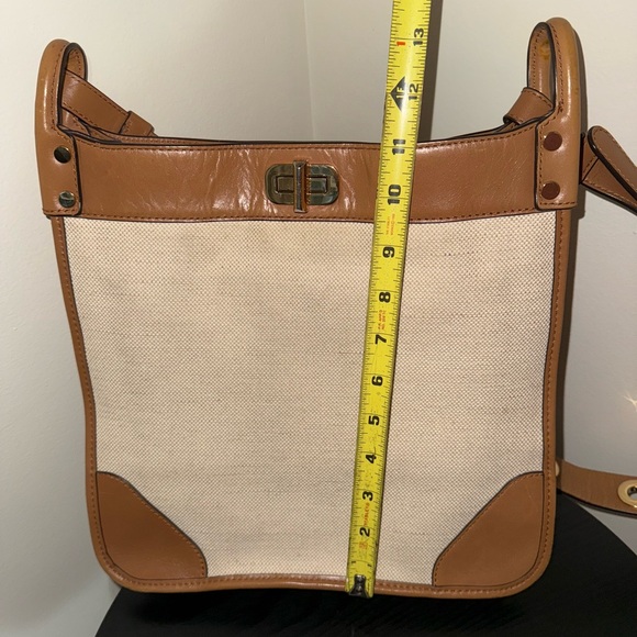 Michael Kors Collection Tan and Cream Crossbody Bag - Picture 7 of 7